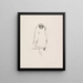 Eagle of prey sitting - Edvard Munch — framed artwork on a wall