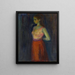 Study of a Model - Edvard Munch — framed artwork on a wall