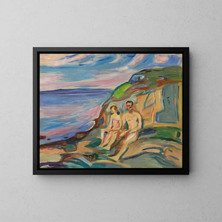 Sunbed - Edvard Munch — framed artwork on a wall