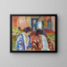 L'artiste et son modèle - Edvard Munch — framed artwork on a wall