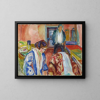 L'artiste et son modèle - Edvard Munch — framed artwork on a wall