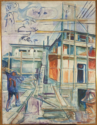 The construction of the winter studio - Edvard Munch — artwork view