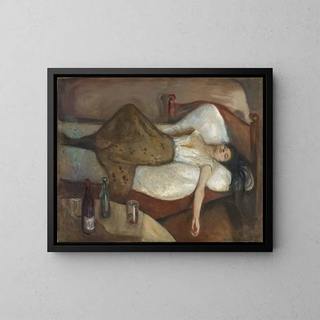 The Day After - Edvard Munch — framed artwork on a wall