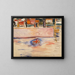 L'Enfant noyé - Edvard Munch — framed artwork on a wall