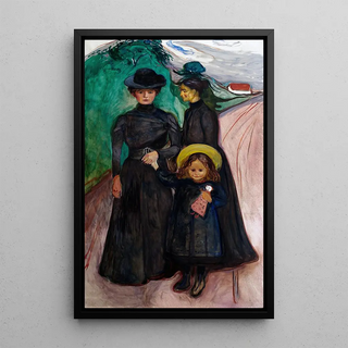 Reproduction of the painting The Family The Family Book - Edvard Munch