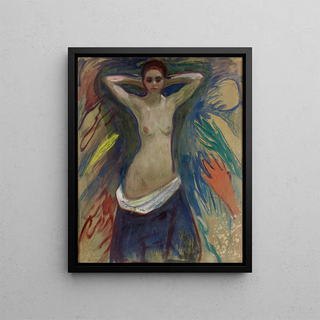 Les mains - Edvard Munch — framed artwork on a wall