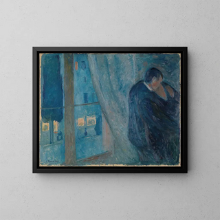 The Kiss - Edvard Munch — framed artwork on a wall