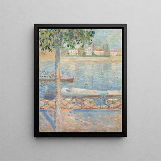 La Seine à Saint-Cloud - Edvard Munch — framed artwork on a wall