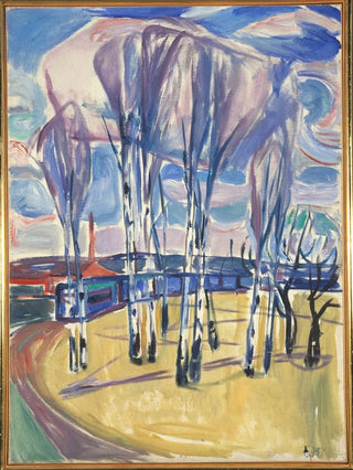 The tramway loop at Skyen - Edvard Munch — artwork view
