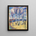 The tramway loop at Skyen - Edvard Munch — framed artwork on a wall