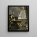 The hospital room - Edvard Munch — framed artwork on a wall