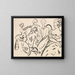 The Pet Pig - Edvard Munch — framed artwork on a wall