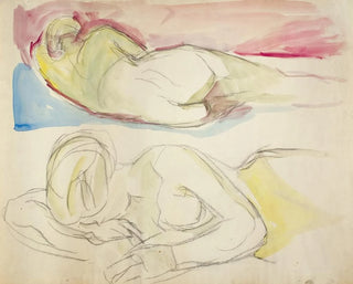 Deux nus couchés - Edvard Munch — artwork view