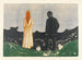 Two Human Beings, the Solitaires - Edvard Munch — artwork view