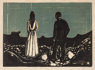 Two People, The Solitaires - Edvard Munch — artwork view
