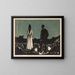 Two People, The Solitaires - Edvard Munch — framed artwork on a wall