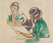 Deux femmes à la table - Edvard Munch — artwork view