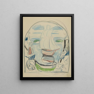 Untitled 12 - Edvard Munch — framed artwork on a wall