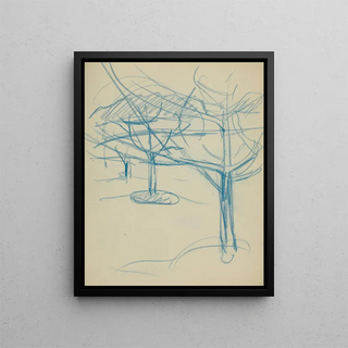 Untitled 19 - Edvard Munch — framed artwork on a wall