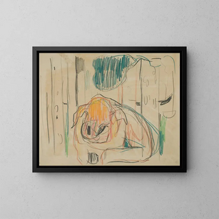 Untitled 20 - Edvard Munch — framed artwork on a wall