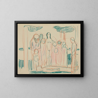Untitled 23 - Edvard Munch — framed artwork on a wall