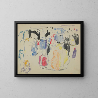 Untitled 28 - Edvard Munch — framed artwork on a wall