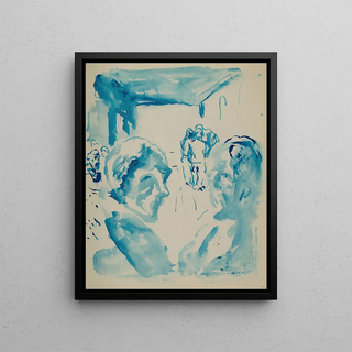 Untitled 6 - Edvard Munch — framed artwork on a wall