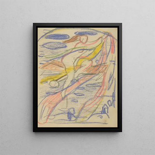 Untitled 9 - Edvard Munch — framed artwork on a wall