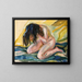 Nude in Tears - Edvard Munch — framed artwork on a wall
