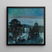 Night White Painting - Edvard Munch — framed artwork on a wall