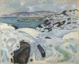 Winter on the Fjord - Edvard Munch — artwork view