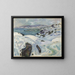 Winter on the Fjord - Edvard Munch — framed artwork on a wall