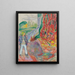 Woman near the veranda - Edvard Munch — framed artwork on a wall