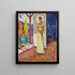 Woman standing in the doorway opening - Edvard Munch — framed artwork on a wall
