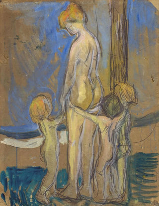 Woman with Children - Edvard Munch — artwork view