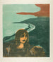The Head of a Woman Against the Shore - Edvard Munch — artwork view