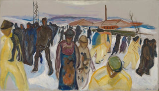 Workers Returning Home - Edvard Munch — artwork view