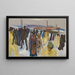 Workers Returning Home - Edvard Munch — framed artwork on a wall