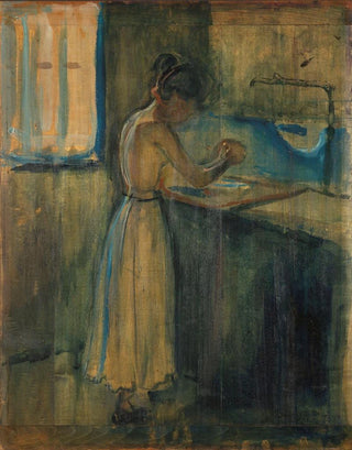 Young woman washing herself - Edvard Munch — artwork view