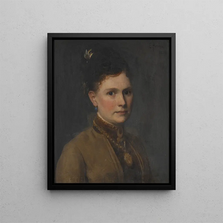 Maria Agnès Claesson 1843 after 1903 - Edvard Persus — framed artwork on a wall