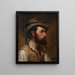 Self-portrait as a Hunter - Edvard Persus — framed artwork on a wall