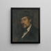 Self-portrait - Edvard Persus — framed artwork on a wall