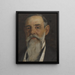 Unknown Man - Edvard Persus — framed artwork on a wall