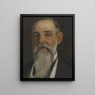 Unknown Man - Edvard Persus — framed artwork on a wall