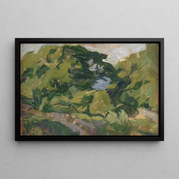 Landscape Christian - Edvard Weie — framed artwork on a wall