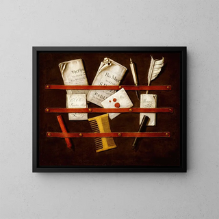 Still life - Edwaert Colyer — framed artwork on a wall