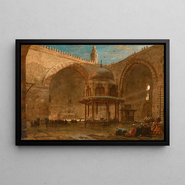 La Mosquée du Sultan Hassan au Caire - Edward Angelo Goodall — framed artwork on a wall