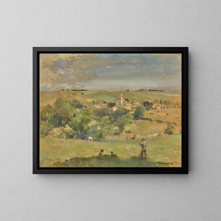 Les hauteurs de Cérès - Edward Arthur Walton — framed artwork on a wall