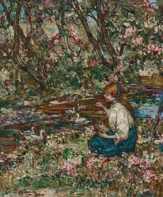 Nourrir les canards - Edward Atkinson Hornel — artwork view