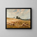 Haystacks - Edward B. Gay — framed artwork on a wall